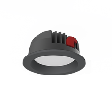 Cветильник светодиодный даунлайт DL-PRO круг. 183*80мм 35W 3000K IP65 d монт.отв.= 160-175мм черный RAL9005 муар | V1-R0-T0557-10000-6503530 | VARTON
