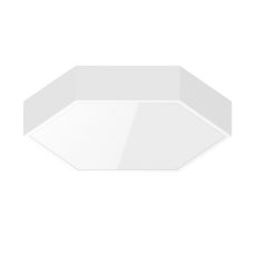 Светильник светодиодный Gexus 520х600 Up’n’Down шестиугольный подвесной 20Вт/20Вт 4000K расс.опал RAL9003 белый муар|V1-R0-00650-30000-4004040|VARTON