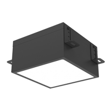 Светильник светодиодный DL-Grill Грильято 150х150мм встр. 24Вт 4000 К 136х136х80мм IP54 RAL9005 черный муар DALI |V1-R0-90809-10D01-5402440 |VARTON