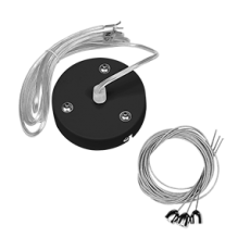 Комплект для подвеса светильников Nimbus и DL черный RAL9005мр, длина троса 2,5 м | V4-A0-90.0025.CBL-0000 | VARTON