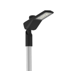 Светильник светодиодный уличный Levante Yard 25 Вт кронштейн 48мм 3000К 1..10V NEMA RAL9005 черный муар | V1-S1-90648-40U05-6602530 | VARTON