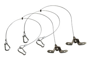 Комплект подвесов для светодиодных панелей с регулируемой высотой троса | V4-A0-70.0018.PNL-0003 | VARTON