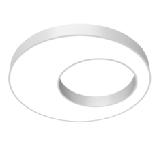 Светильник светодиодный Cosmo excentric подвесной 70Вт 4000 К 900x115 мм RAL9003 белый муар с расс. опал DALI | V1-R0-0X503-30D01-2007040 | VARTON