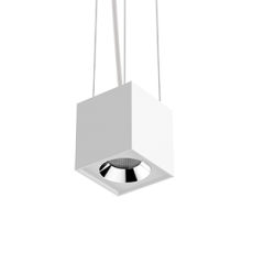 Светильник светодиодный DL-02 Cube подвесной 100х110 мм 12Вт 4000K 35° RAL9010 белый мат. | V1-R0-00360-30000-2001240 | VARTON