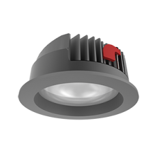 Cветильник светодиодный даунлайт DL-PRO круг. 226*96мм 52W 4000K IP65 d монт.отв.= 200-215мм RAL7045 серый муар | V1-R0-H0777-10000-6505240 | VARTON