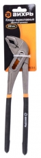 Клещи переставные,250 мм.,обливные рукоятки | 73/6/3/4 | ВИХРЬ