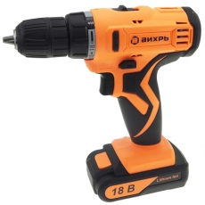 Дрель-шуруповерт аккумуляторная ДА-18Л-2 (2,0 А/ч) | 72/14/16 | ВИХРЬ