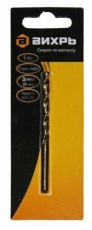 Сверло по металлу 5 мм, P6M5 (1 шт. в блистере) | 73/10/6/3 | ВИХРЬ