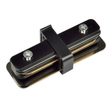 Соединитель для 2-х шинопроводов прямой внутренний однофазный черный. UBX-Q121 K11 BLACK 1 POLYBAG | UL-00001279 | Volpe