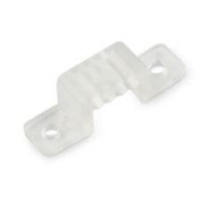 Силиконовое крепление для LED ленты 220В 5050, 14 мм, белый, UCC-Q220 K14 CLEAR 050 POLYBAG 50 шт/упак | 10972 | Volpe