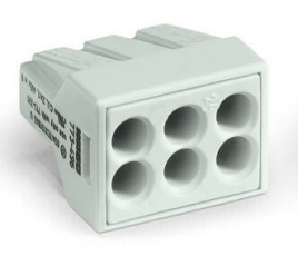 Клемма 6-проводная; 0.75 … 2.5 кв.мм, Ex светло-серая (уп/50шт) | 773-496 | WAGO