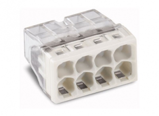 Клемма с пастой 8-проводная 0.5-2.5мм2 одножильный серый (уп/50шт) | 2273-248 | WAGO