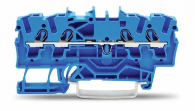 Клемма 4-проводная проходная 0.25-2.5(4)мм.кв. на DIN рейку (уп/10шт) | 2002-1404 | WAGO