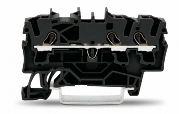 Зажим клеммный проходной 59.5мм размер ячейки 5.2мм на DIN-рейку 1 уровень сечение провода 4мм? 24А 800В термопласт (уп/1000шт) |2002-1305 | WAGO