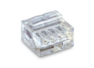 Клемма МИКРО. 4-проводная 0.6-0.8мм2 прозрачная (уп/100шт) | 243-144 | WAGO