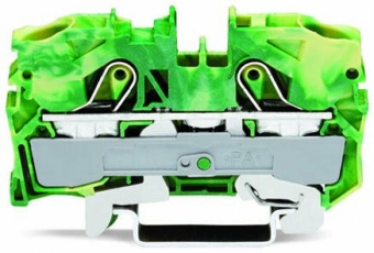 Клемма двухпроводная с заземл. 0.5-10(16)мм.кв. (уп/25шт) | 2010-1207 | WAGO