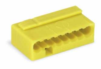 Клемма МИКРО. 8-проводная 0.6 - 0.8мм2 желтые (уп/50шт) | 243-508 | WAGO