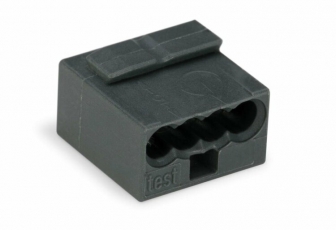 Клемма MICRO четырехпроводная серый (100 шт/уп) | 243-204 | wago