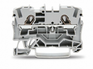 Клемма 2-проводная проходная 4mm? (уп/50шт) | 2004-1201 | Wago