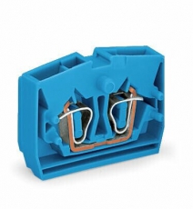 Клемма 2-проводные центральная; без кнопок; 2,5 мм; CAGE CLAMP; синия (уп/100шт) | 264-324 | WAGO