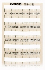 Вертикальная маркировка на карте для клемм шириной 5–17.5 мм. (уп/5шт) | 209-766 | WAGO