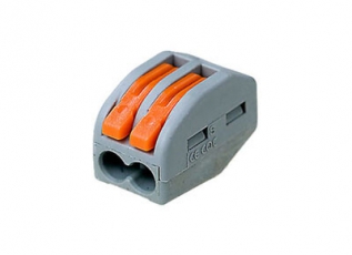 Клемма универсальная 2-проводная 0.08 - 2.5 (4)мм.кв. (уп/50шт) | 222-412 | WAGO