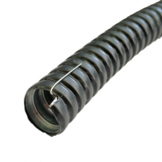 Металлорукав в ПВХ изоляции МРПИ НГ 12 (50 м/уп.) черный с протяжкой | zeta44401 | ЗЭТАРУС