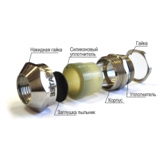 Ввод кабельный ВК1-ЛС-М19-12-L8 IP66/IP67/IP68 | zeta34009 | ЗЭТАРУС