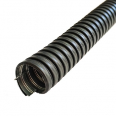 Металлорукав в ПВХ изоляции МРПИ НГ 18 (50 м/уп.) черный с протяжкой | zeta44404 | ЗЭТАРУС