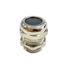 Кабельный ввод латунный NPT3/4 УТ1,5 (d кабеля 13-18 мм) | zeta30183 | ЗЭТАРУС