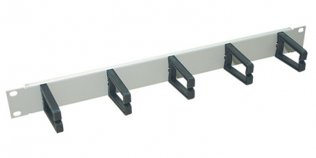 Организатор кабельный WNK-811-101 19'' высотой 1U, с пластмассовыми кольцами, глубина 70мм, цвет черный (RAL9005) | 40381 | Zpas