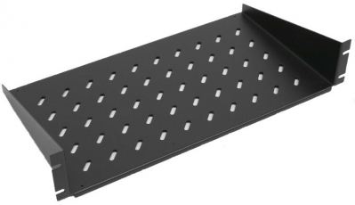 Полка угловая WZ-SB00-49-05-161 2U x 446 x 250 mm (до 25 кг), цвет черный (RAL 9005) (SZB-00-00-49/5/9005) (SZB-00-00-25/5) | 18459 | Zpas