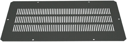 Заглушка WZ-1718-39-02-161 с перф.д.отв.B (380х210мм) в пл/кр.к нап.шк.,420x250мм,мет.,черн.(RAL 9005) (1718-39-1-2/9005) | 15046 | Zpas